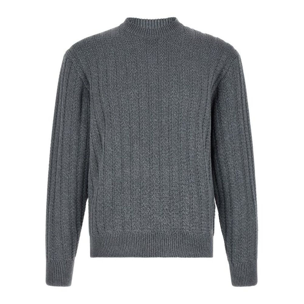 Hugo Boss Gray Cotton Men's Cardigan